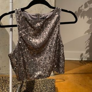 Sequin crop top